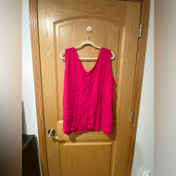 Kathryn Deene (Katy D) Women’s Plus Size 18/20 Pink Flowy Tank Top - Picture 5 of 5
